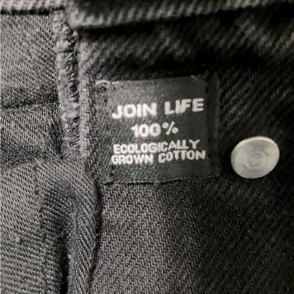 Zara Jeans Women Size 4 Black Ankle Fray Straight Leg High Rise - Picture 5 of 10